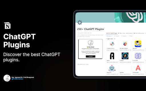 250+ ChatGPT Plugins