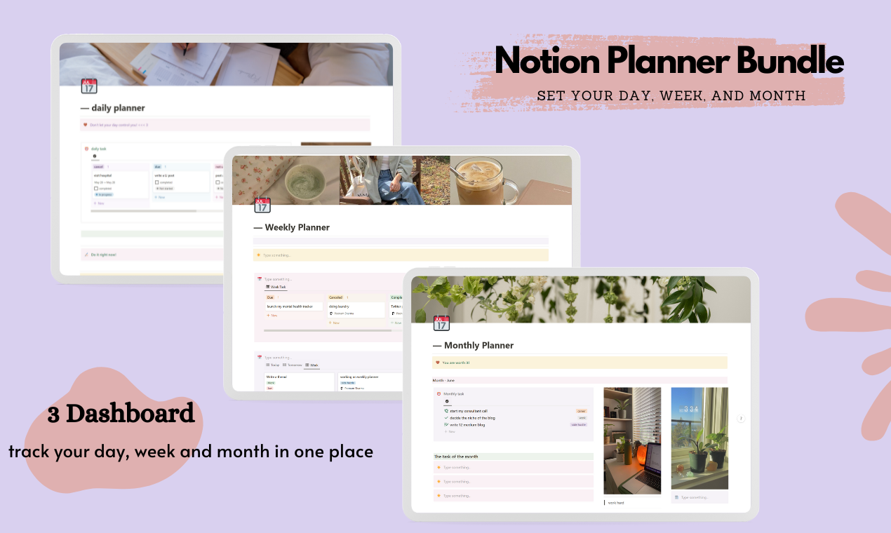 Notion Planner Bundle 