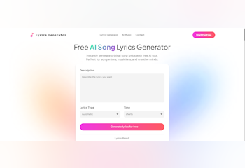 AI Lyrics Generator
