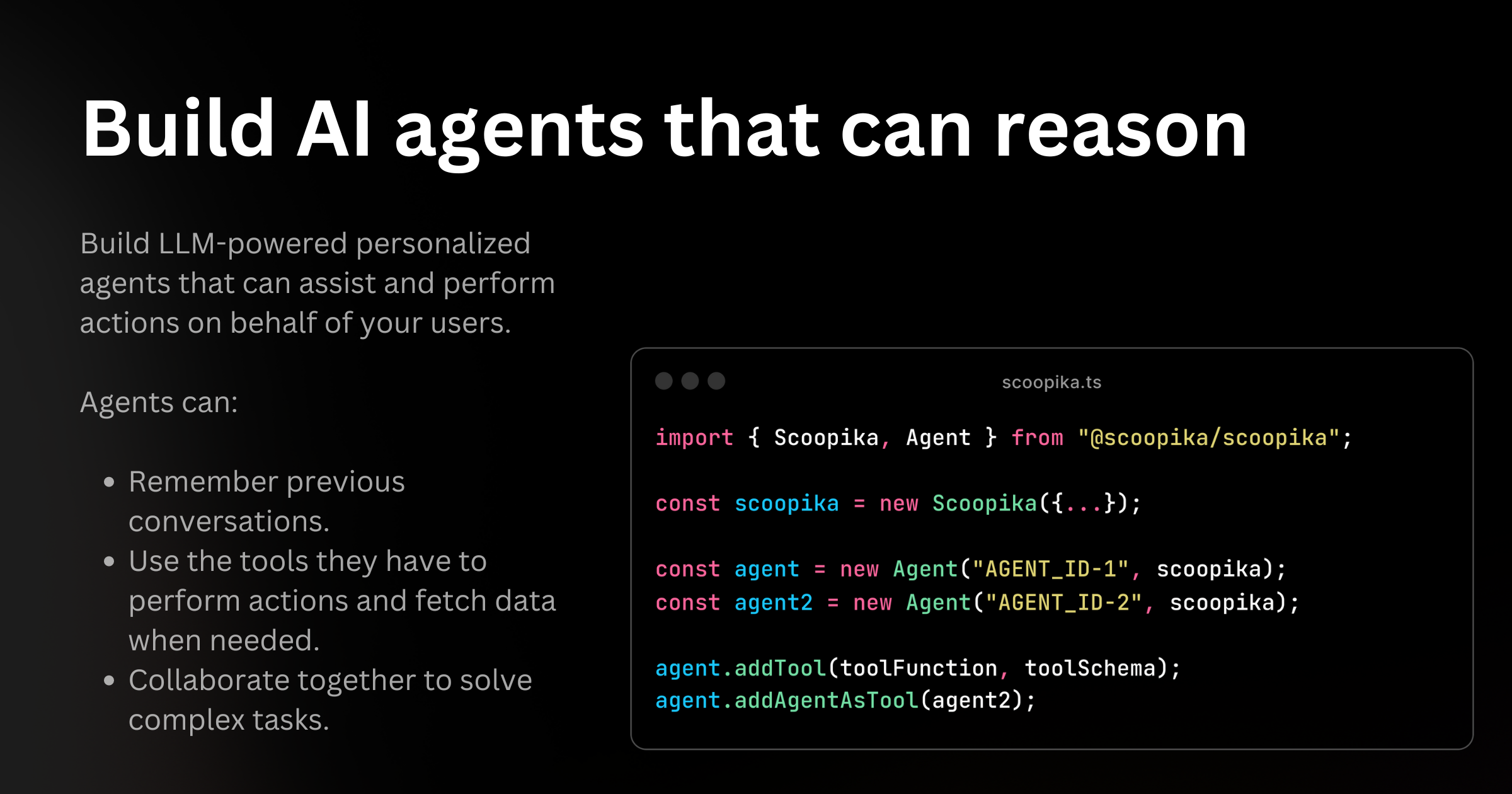 Scoopika - TS packages