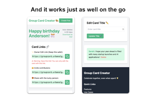 Group Card Creator