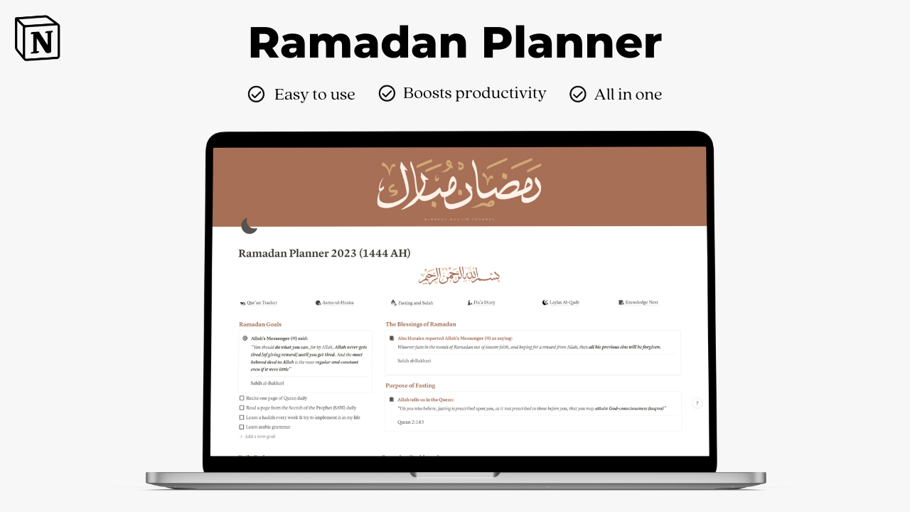 Ramadan Planner