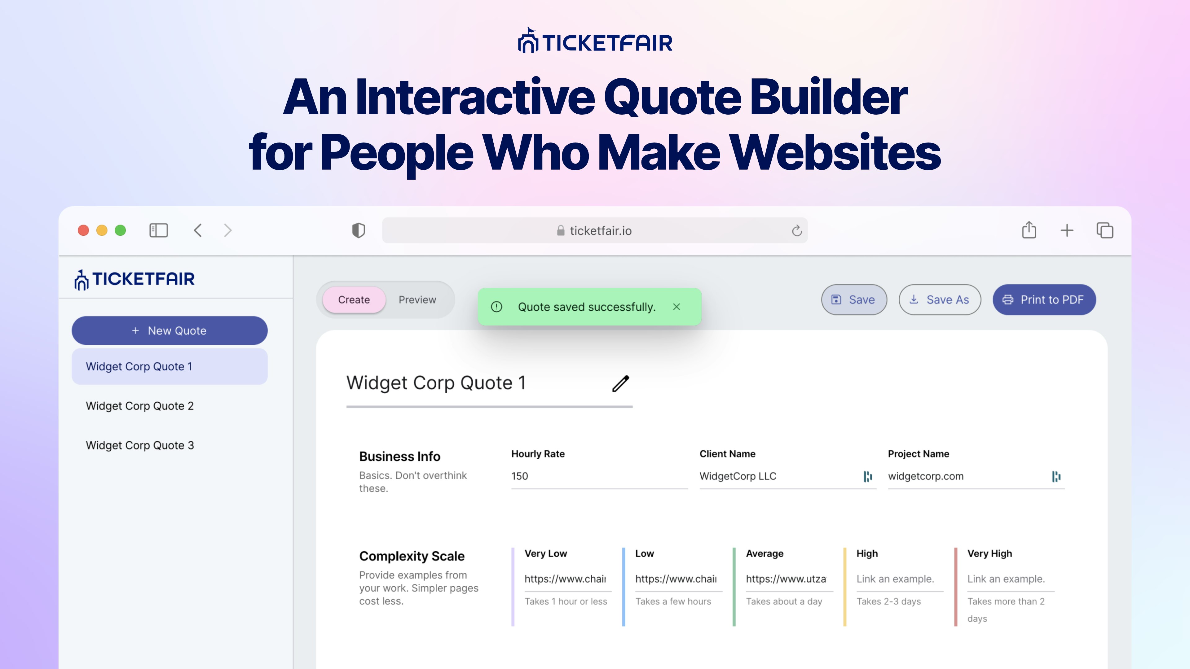 TicketFair by Chainlift