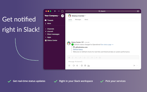 Status Center for Slack
