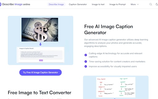 Describe Image Online