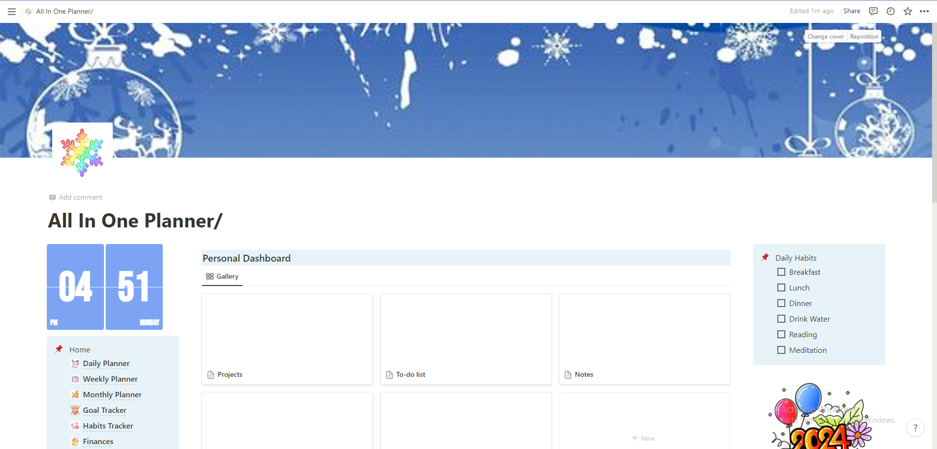 All In One Planner[Aesthetic]