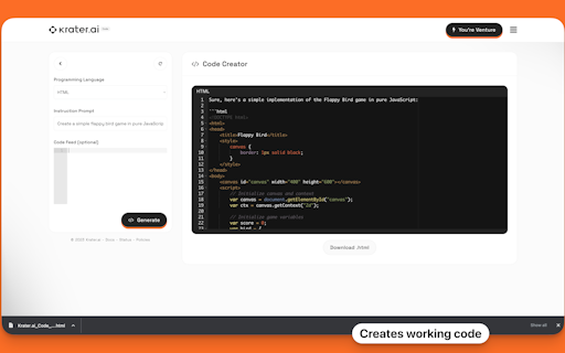 AI Code Creator