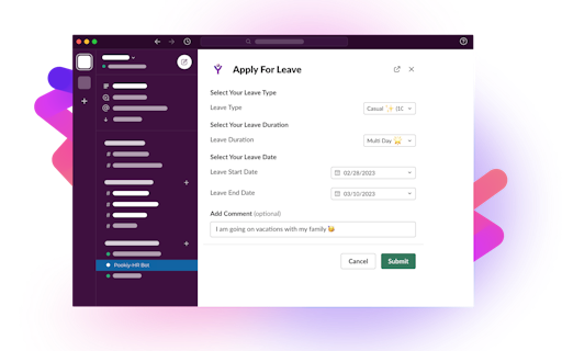 Pookiy Bot for Slack