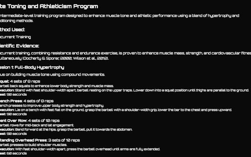 AI Workout Generator