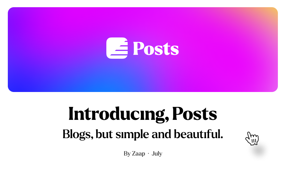 Zaap Posts