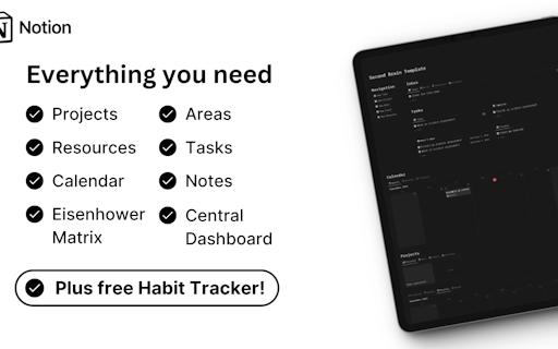 Notion Second Brain Template