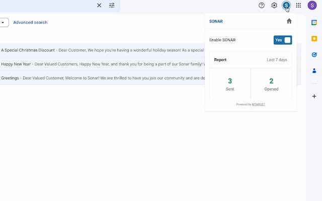 SONAR - An Email Tracker for Gmail