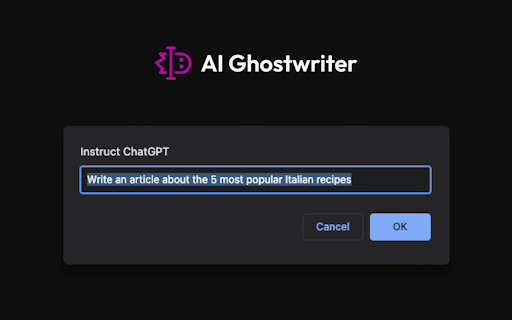 AI Ghostwriter