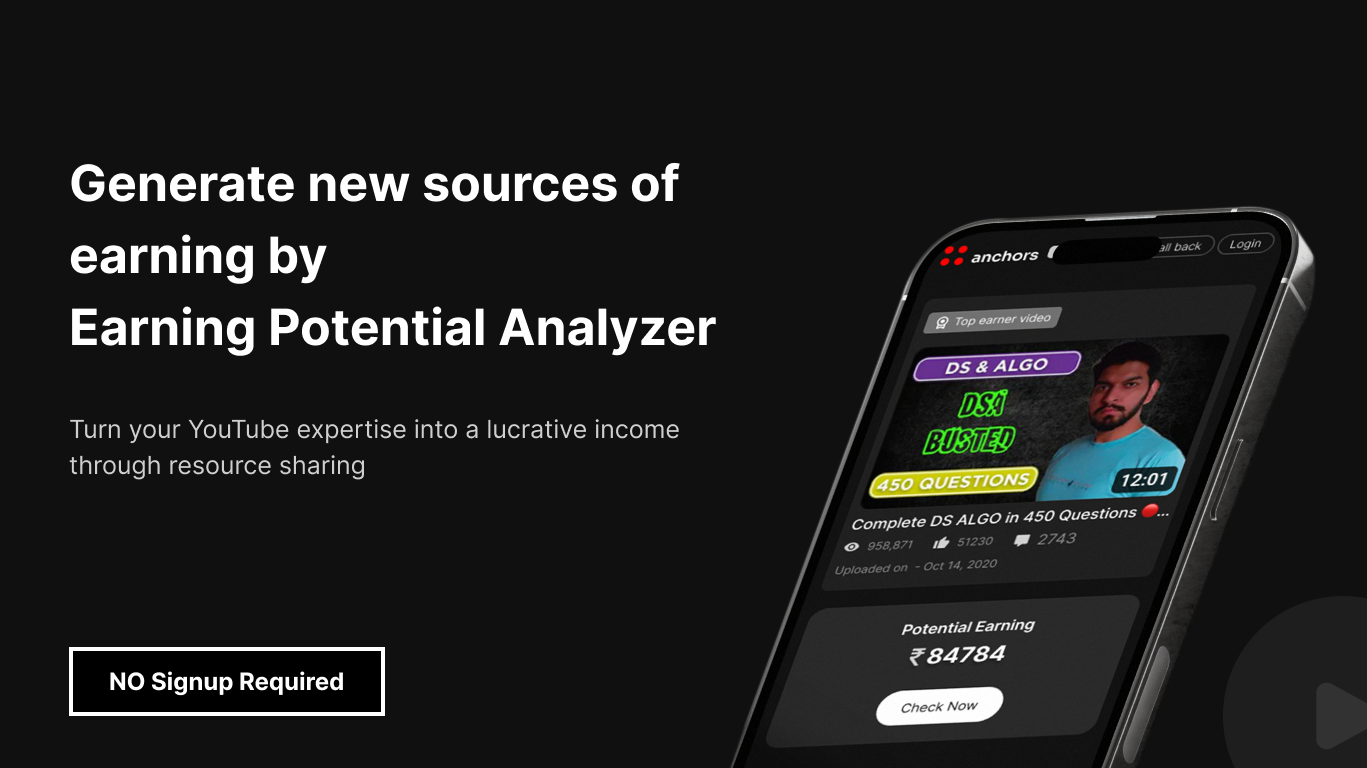 Earning Potential Analyzer for YouTuber