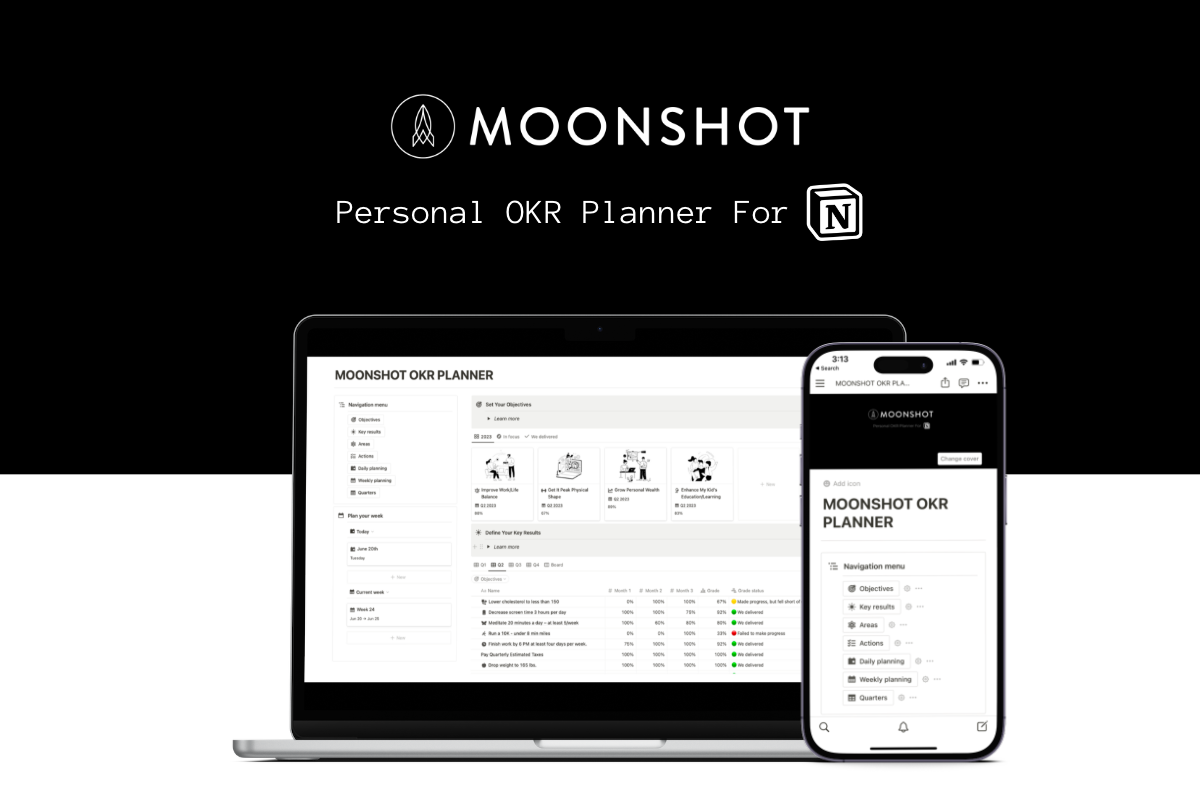Moonshot OKR Notion Template