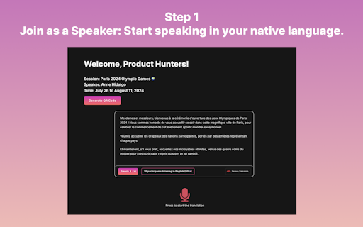 Real-time Voice Translation by Byrdhouse