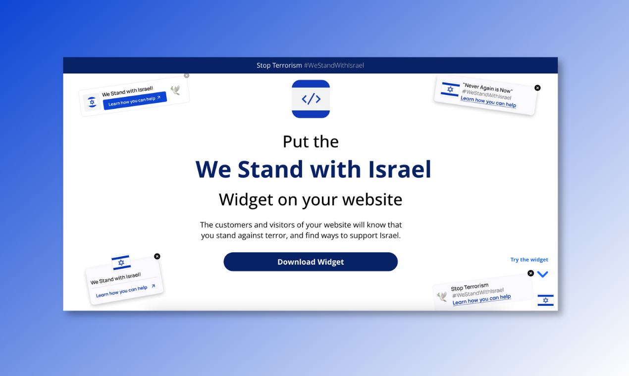 Stand with Israel Widget