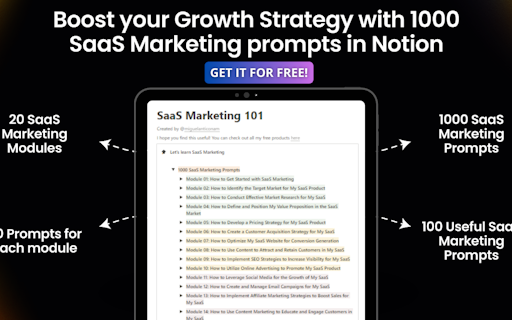 1000+ SaaS Marketing Prompts