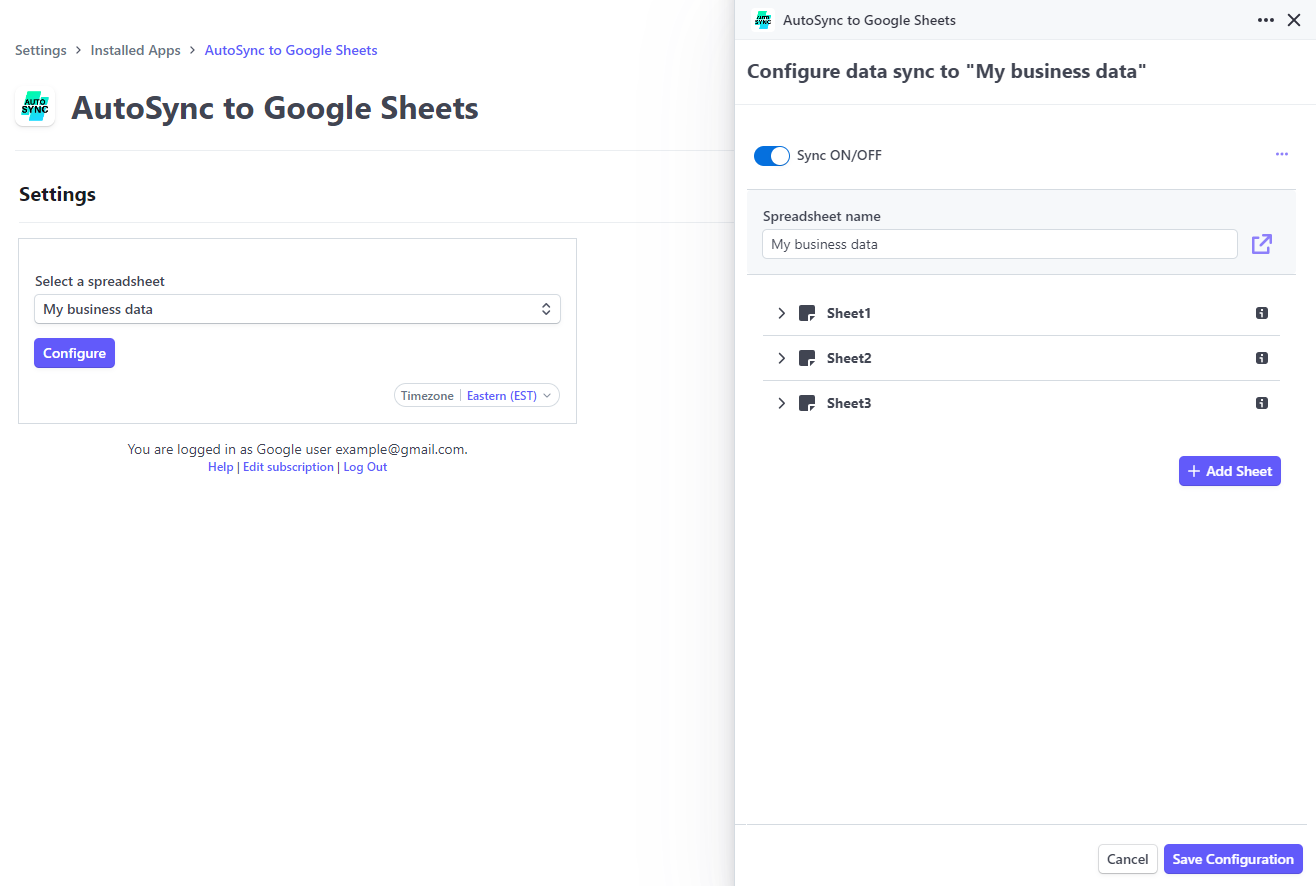 AutoSync for Google Sheets Stripe Add-on