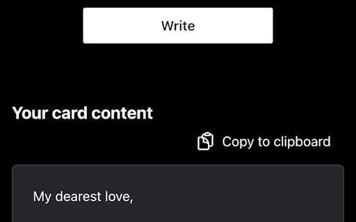 Write a Card
