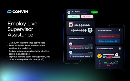 Real-Time Agent Assist By Convin