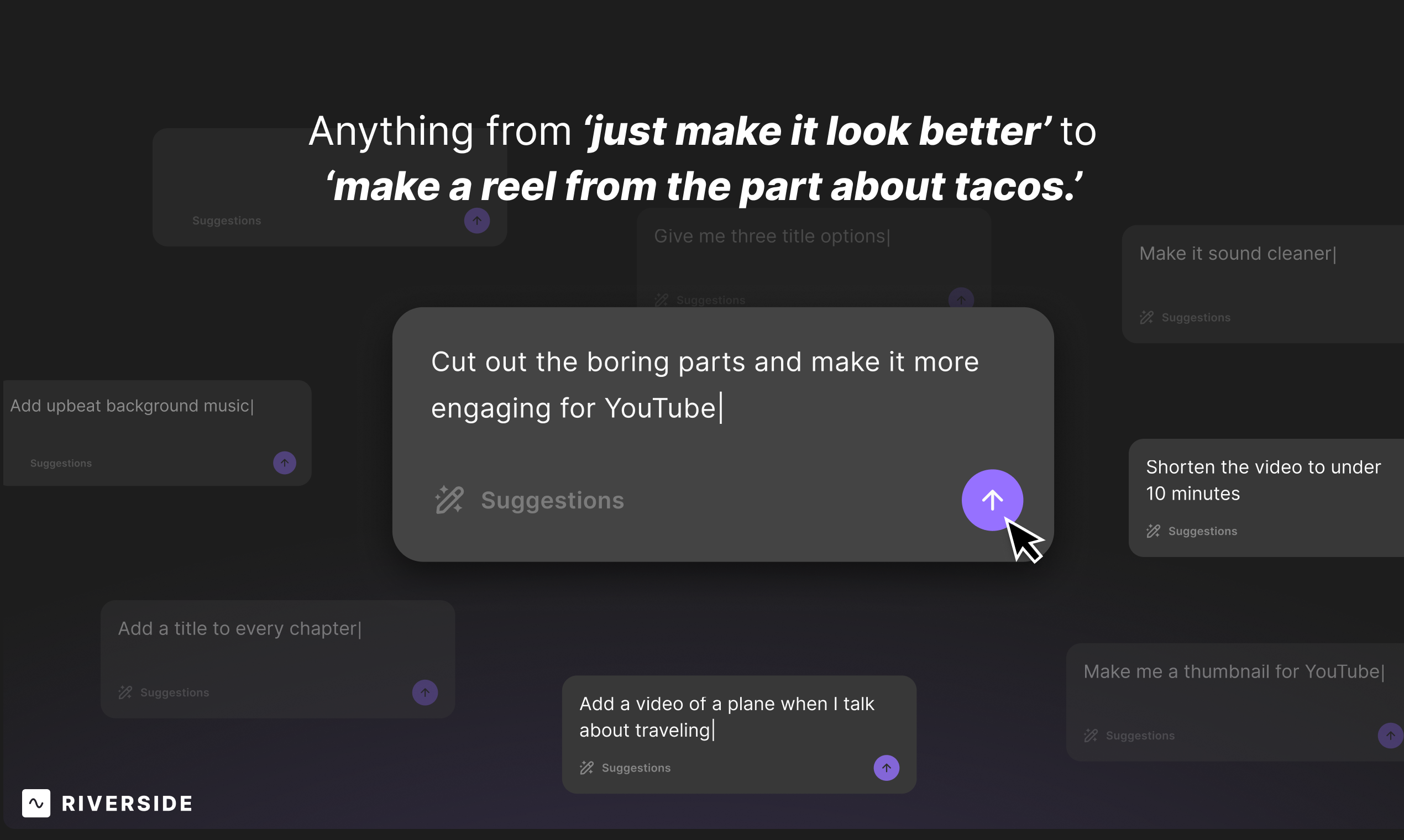 Chat-Based Editing by Riverside