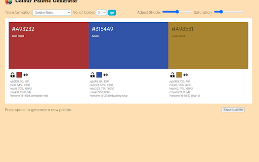 Colour Palette Generator