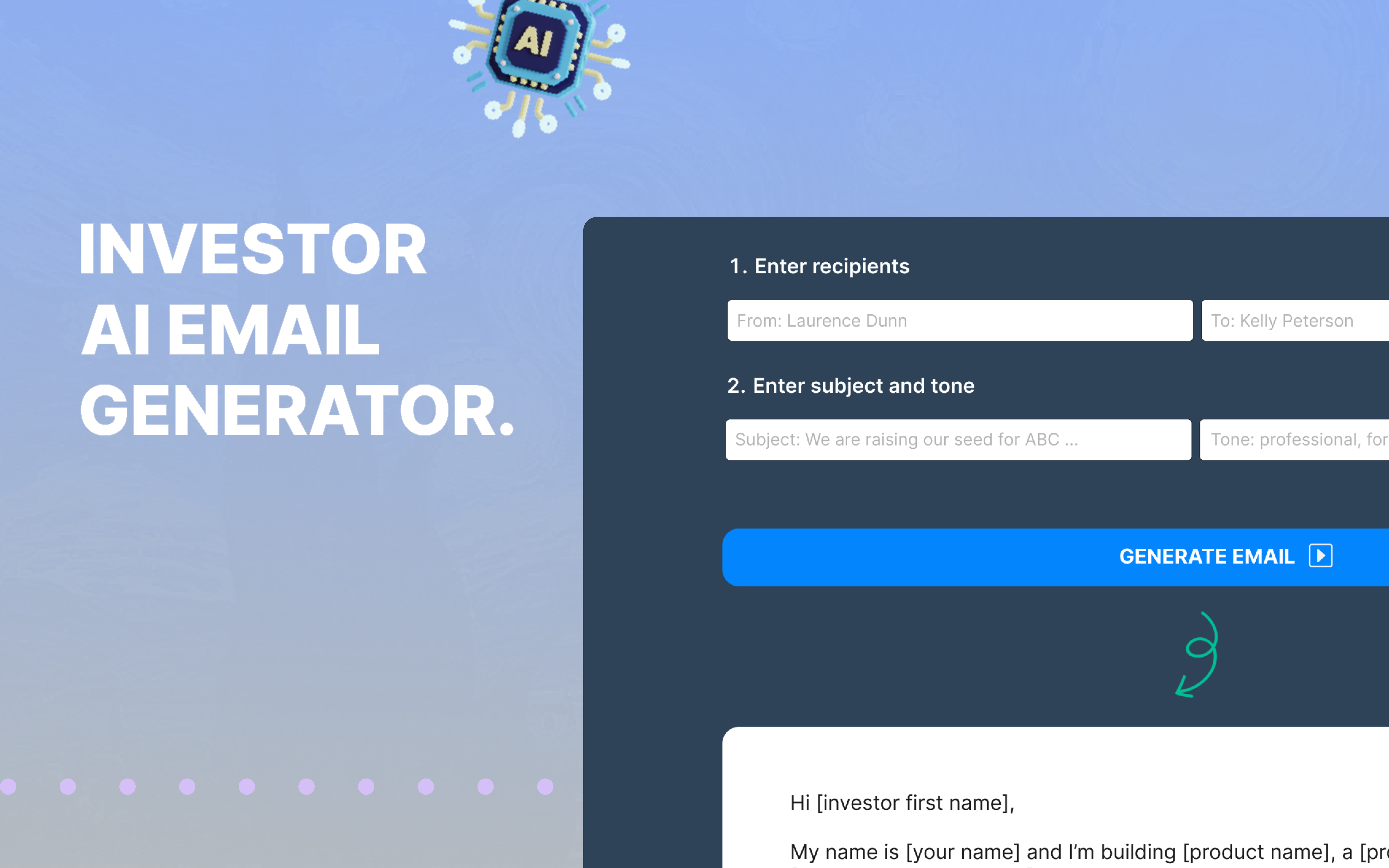 Investor AI Email Generator