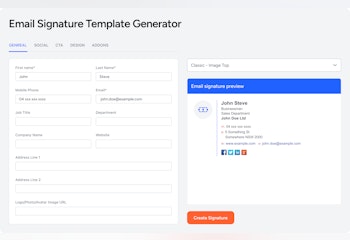 Email Signature Generator by Salesmate