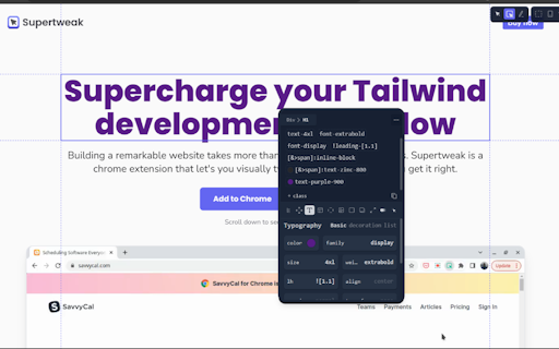 Supertweak Tailwind editor