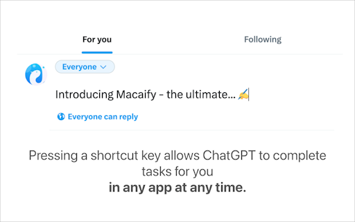 Macaify - Make your Mac-AI-fy