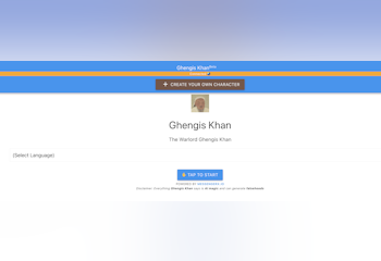 Chat with Genghis Khan