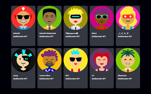 Multiavatar in Solidity