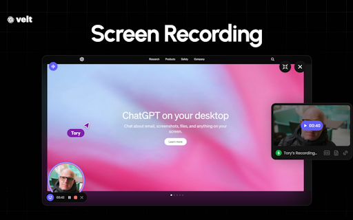 Embedded Recording SDK by Velt