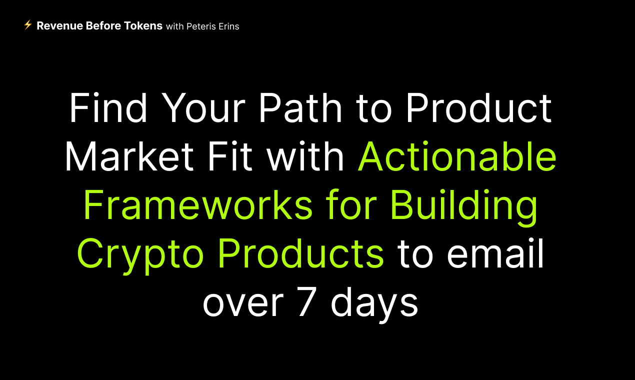 Revenue Before Tokens