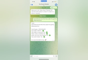 Scam checker bot