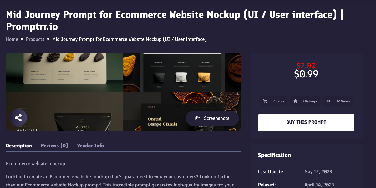 Promptrr - AI Prompt Marketplace