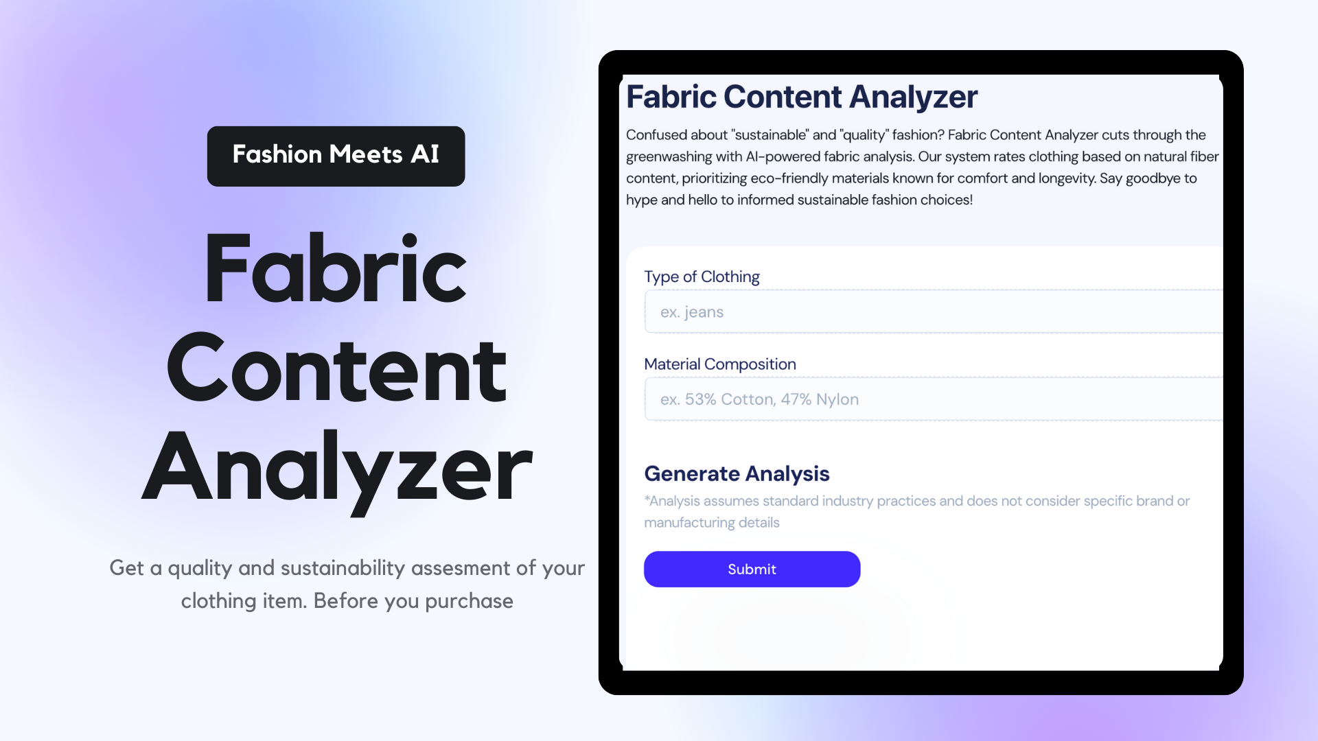 Fabric Content Analyzer