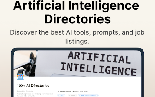 150+ Artificial Intelligence Directories