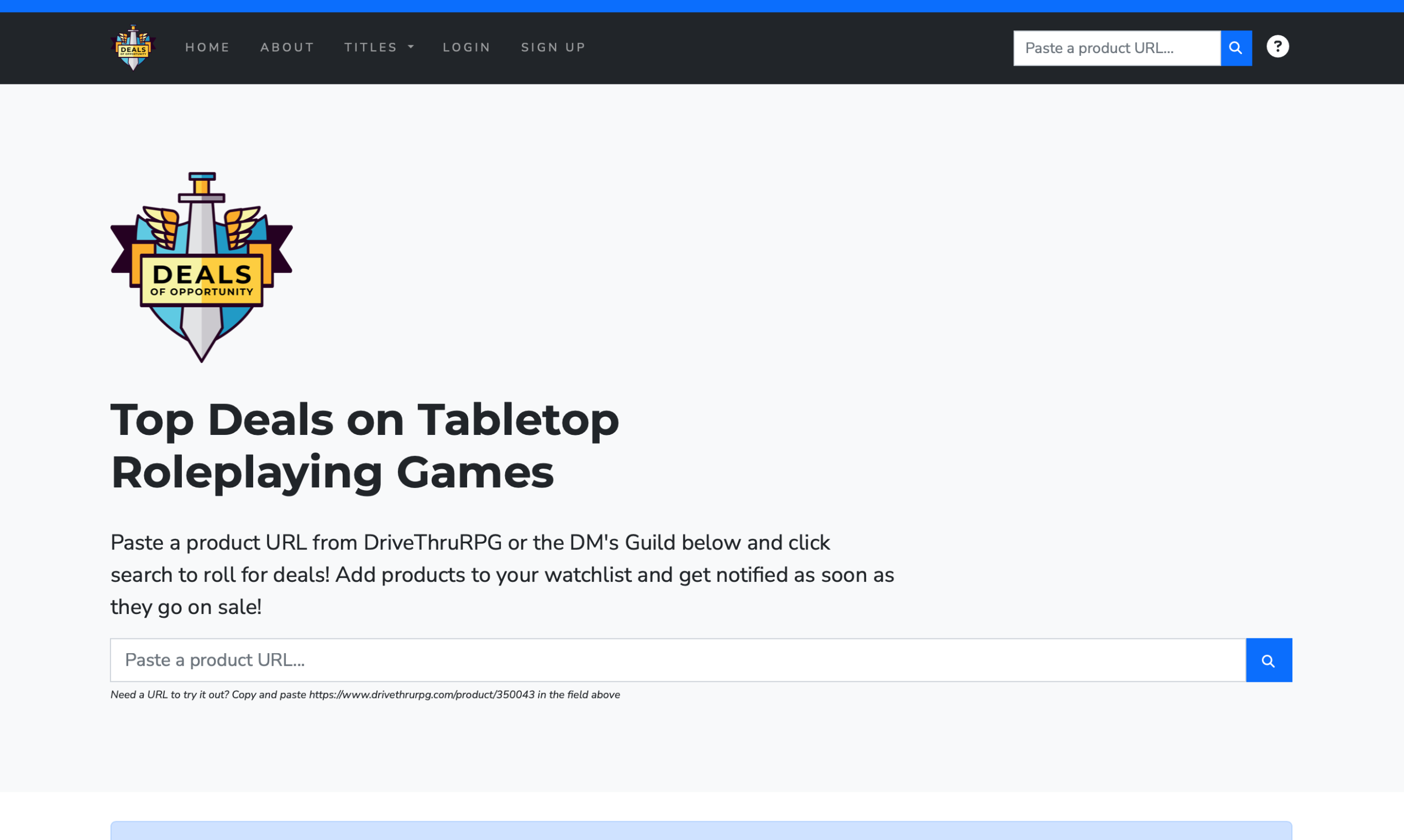 Deals of Opportunity