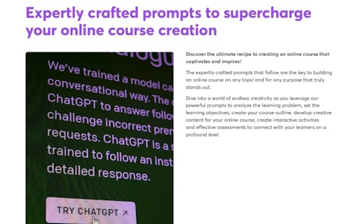 Master ChatGPT for Course Creation