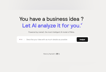 Analyze my business idea