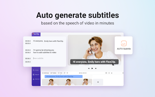 Auto Subtitle by FlexClip