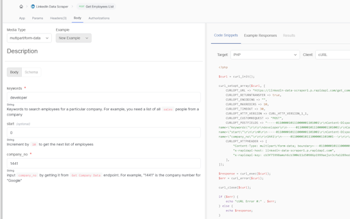 LinkedIn Data Scraper API