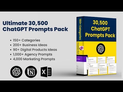 Ultimate 30,500 ChatGPT Prompts Pack