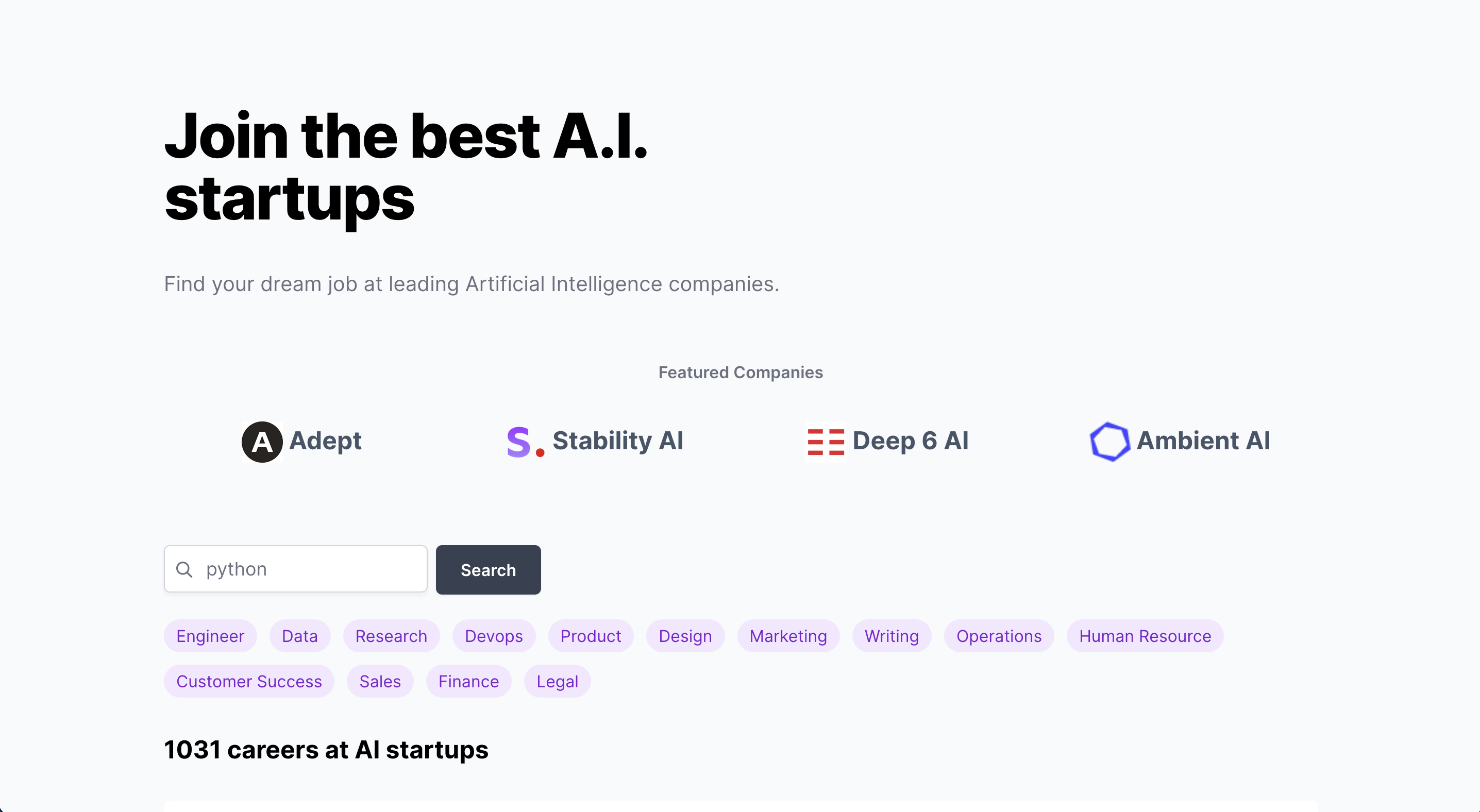 The AI Job Network