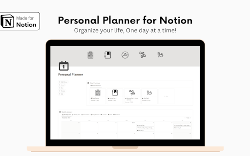 Personal Planner for Notion