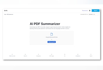 Linnk AI PDF Summarizer