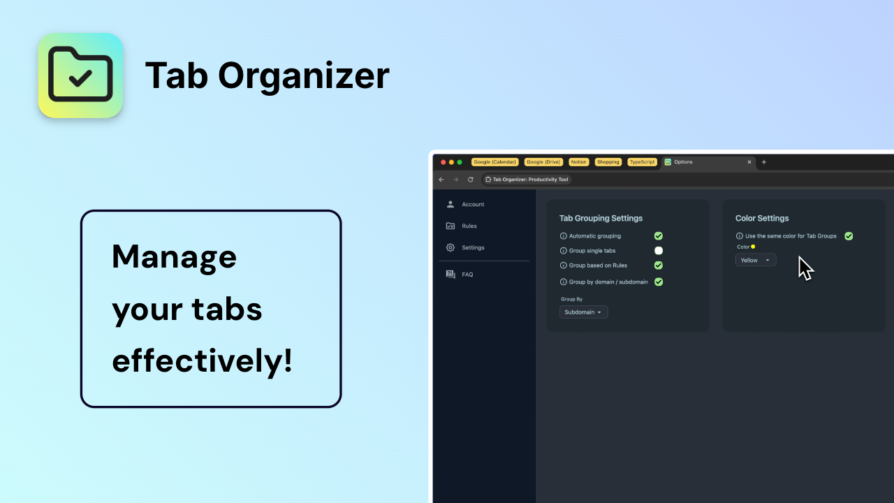 Tab Organizer