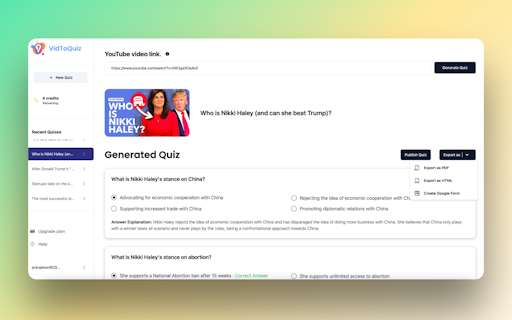 VidtoQuiz